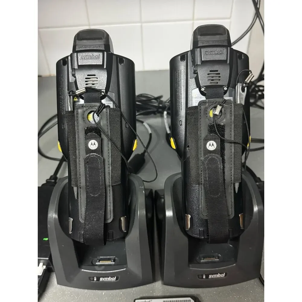 Motorola MC3190 Barcode Scanners Lot of 2 w/ Cradles, Stylus, Batteries & Cables